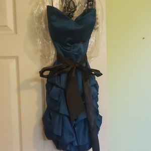 Blue short homecoming dress